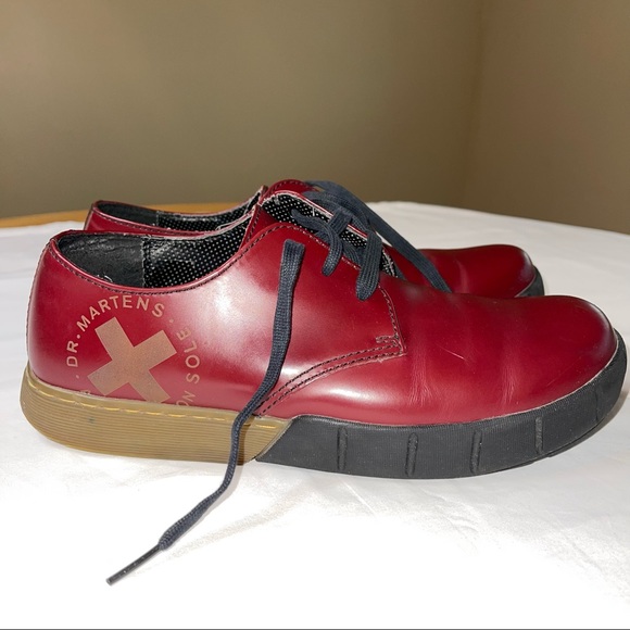✨11xHOST PICK✨(RARE) Dr. Martens Cherry Red Leather Lace Up Oxfords - Picture 4 of 13